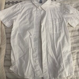 Old Navy White Kids Button Down Shirt